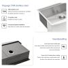30 Farmhouse Sink Workstation - 30*21*9 Inch Kitchen Sink Stainless Steel 18 gauge Apron Front Kitchen Sink