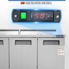 VEVOR Commercial Refrigerator, 72" Sandwich & Salad Prep Table, 17.73 Cu. Ft Stainless Steel Refrigerated Food Prep Station with 18 Pans, Cut Board, 3