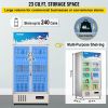 VEVOR Commercial Refrigerator,Display Fridge Upright Beverage Cooler, Glass Door with LED Light for Home, Store, Gym or Office, (23 cu.ft. Double Swin