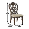 Royale - 9 Piece Dining Set (Dining Table, 6 Side Chairs, 2 Arm Chairs) - Brown