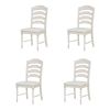 TOPMAX Vintage Traditional 9-Piece 82.7inch Extendable Dining Table Set with 23.6inch Removable Leaf and 8 Upholstered Dining Chairs for 8, Brown+Crea