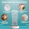 Roll of 50 Disposable Bun Rack Covers 52 x 80. Bread Rack Covers 52x80. Thickness 0.7 mil. Low Density Polyethylene Covers for Bakeries; Food Industry