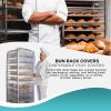 Roll of 50 Disposable Bun Rack Covers 52 x 80. Bread Rack Covers 52x80. Thickness 0.7 mil. Low Density Polyethylene Covers for Bakeries; Food Industry