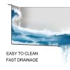 Double Bowl Drop in Sink- 33"x22" Gunmetal Black Double Bowl Kitchen Sink 16 Gauge with Two 10" Deep Basin(60/40)