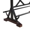 5-Piece Dining Table Set, 59" Wooden Sofa Side Table with Stabilizing Base, Rustic Brown Industrial Adjustable Height Chairs, Modern Bar Table and Cha
