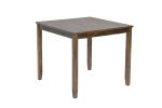 5 Piece Modern Dining Set, Square Wooden Dining Table with 4 Upholstered Chairs for Kitchen, Dining Room, Walnut