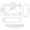 33 Inch Farmhouse Kitchen Sink Stainless Steel 16 gauge Apron Front basin with workstation