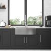 Double Bowl(50/50) Farmhouse Sink Workstation - 33 Inch Kitchen Sink Stainless Steel 16 gauge Apron Front Kitchen Sink