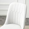 Table and chair set, modern dining table, patterned table top and black MDF leg table, soft and comfortable dining chair, perfect for dinner, meetings