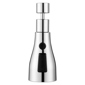 Multi Functional Kitchen Faucet Replacement Parts Pull Nozzle Shower Flow Dual-Mode Work Four Processes (Style: Db-silver)