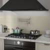 Traditional Wall Mount Stove Swing Arm Folding 2 Handles 360¬∞Rotation Dual Joints Pot Filler Kitchen Faucet with ABS Faucet Aerator