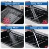 Kitchen Sink Flying rain Waterfall Kitchen Sink Set 30"x 18" 304 Stainless Steel Sink with Pull Down Faucet, and Accessories
