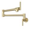 Traditional Wall Mount Stove Swing Arm Folding 2 Handles 360¬∞Rotation Dual Joints Pot Filler Kitchen Faucet with ABS Faucet Aerator