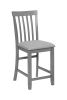 5 Piece Dining Table Set, Wooden Dining Square Table Set for 4, Counter Height Kitchen Table Set with Square Table and 4 Upholstered Chairs for Small